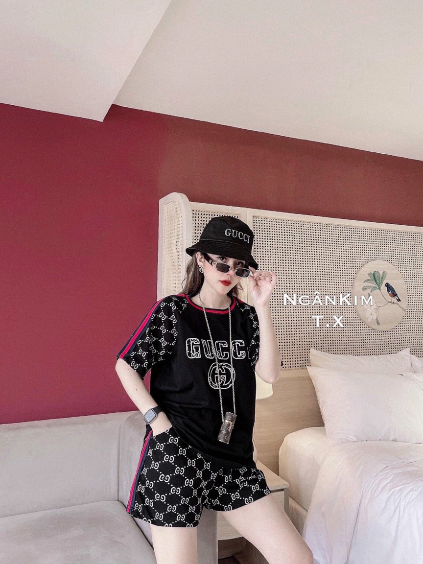 SET BỘ THỜI TRANG GUCCI THÊU- BTN299